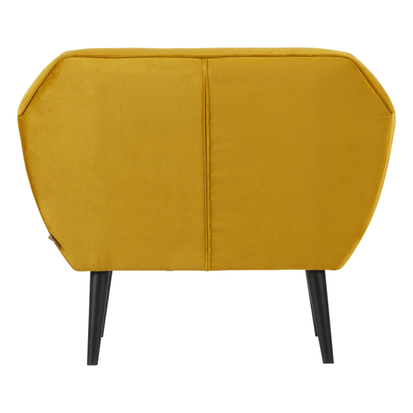 ROCCO FAUTEUIL VELVET OKERGEEL