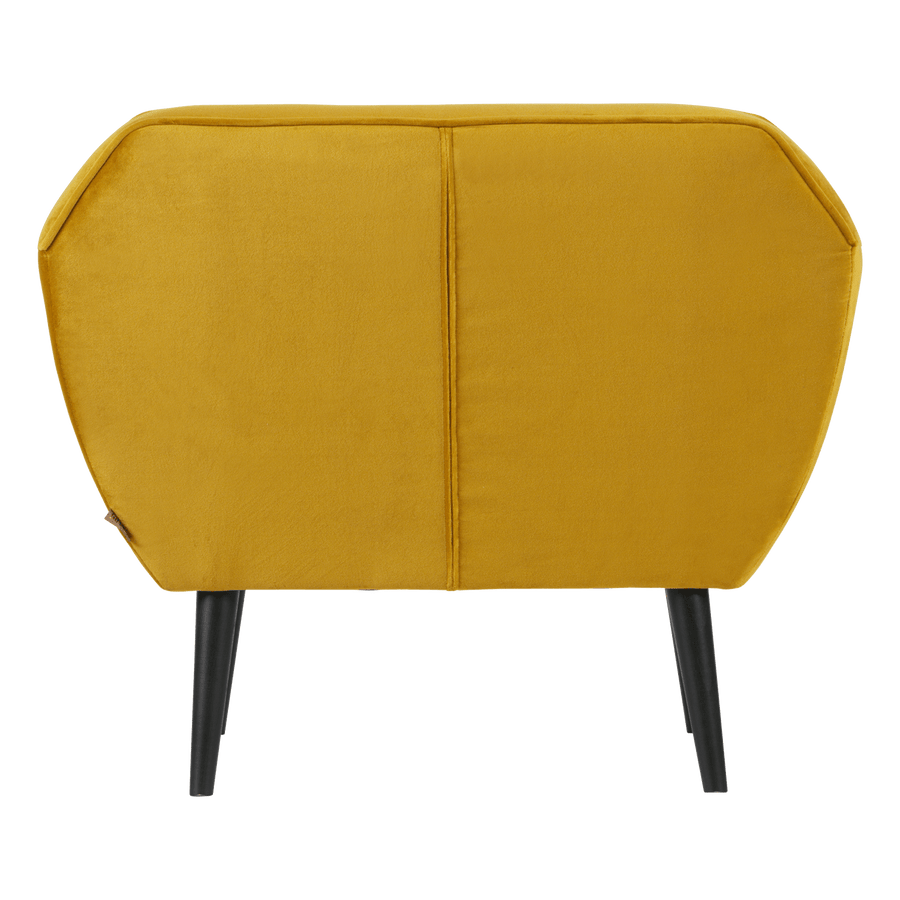 ROCCO FAUTEUIL VELVET OKERGEEL