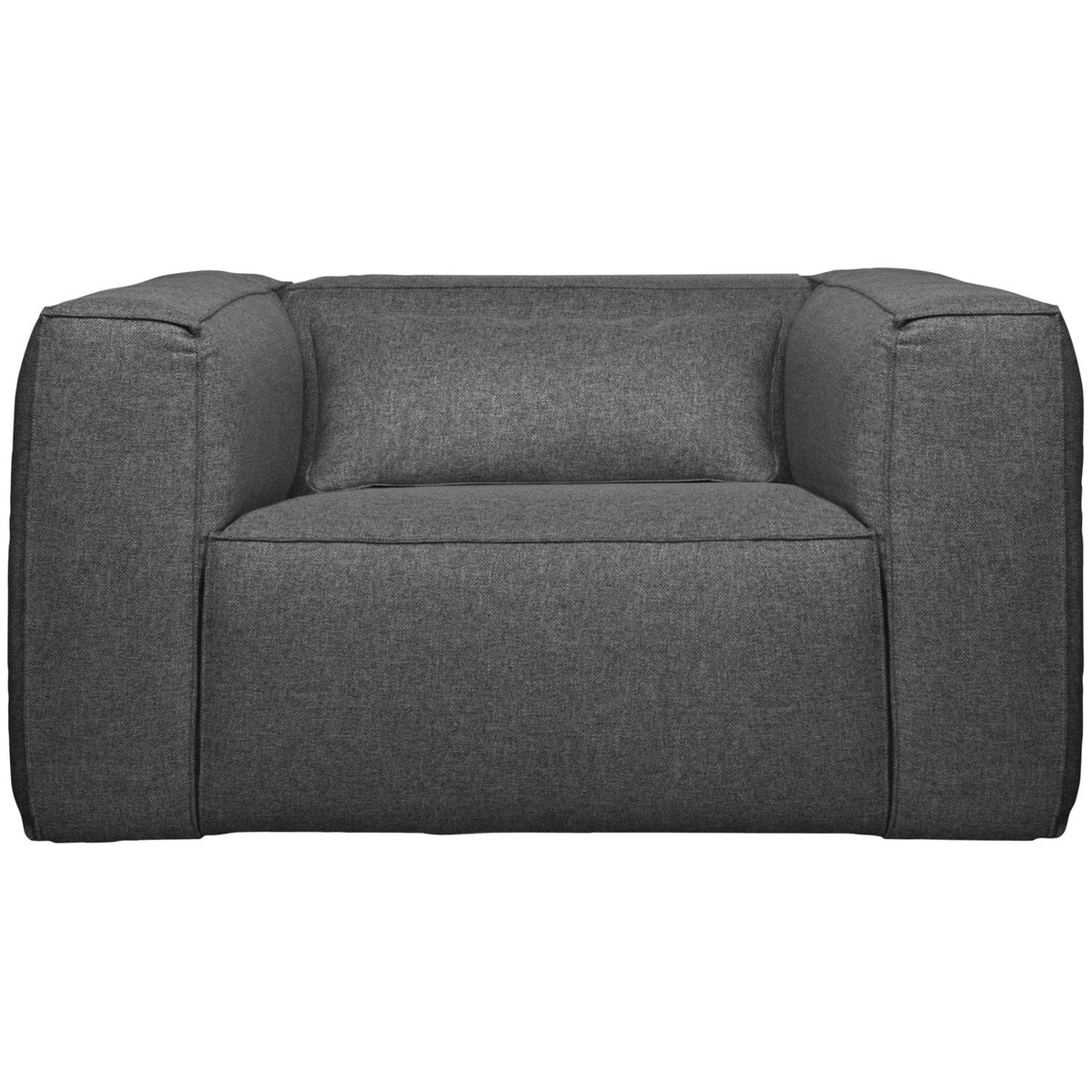 BEAN FAUTEUIL INCL. KUSSEN MIDDENGRIJS GEMELEERD