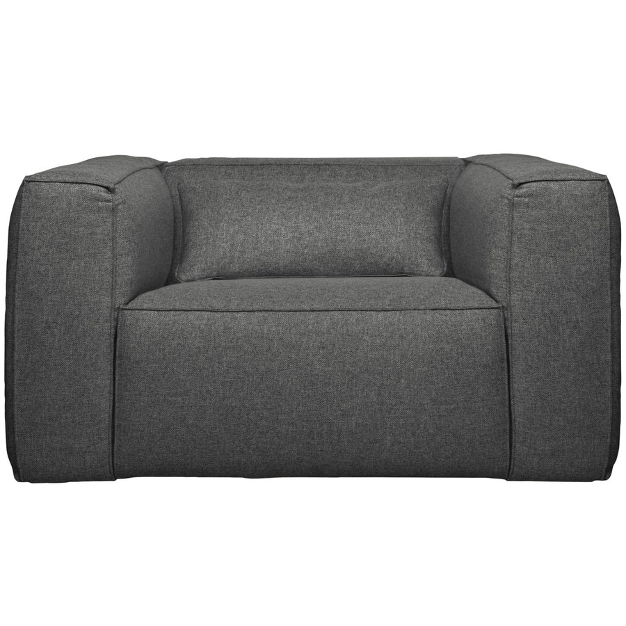 BEAN FAUTEUIL INCL. KUSSEN MIDDENGRIJS GEMELEERD