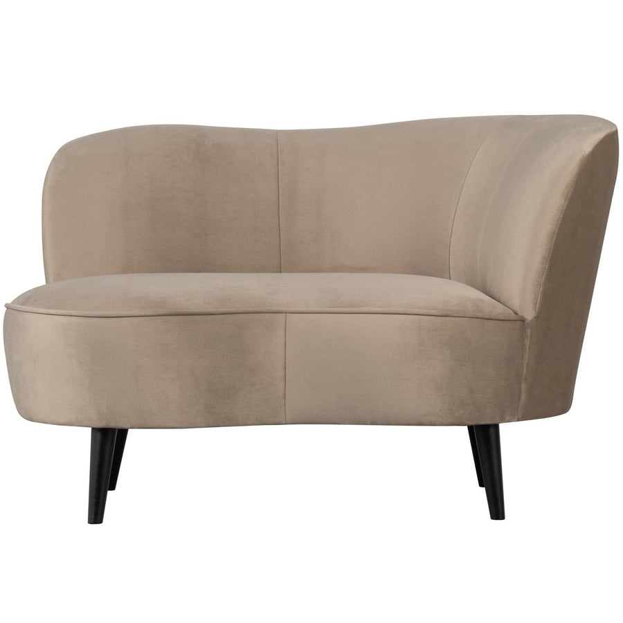 SARA LOUNGE FAUTEUIL RECHTS VELVET KHAKI
