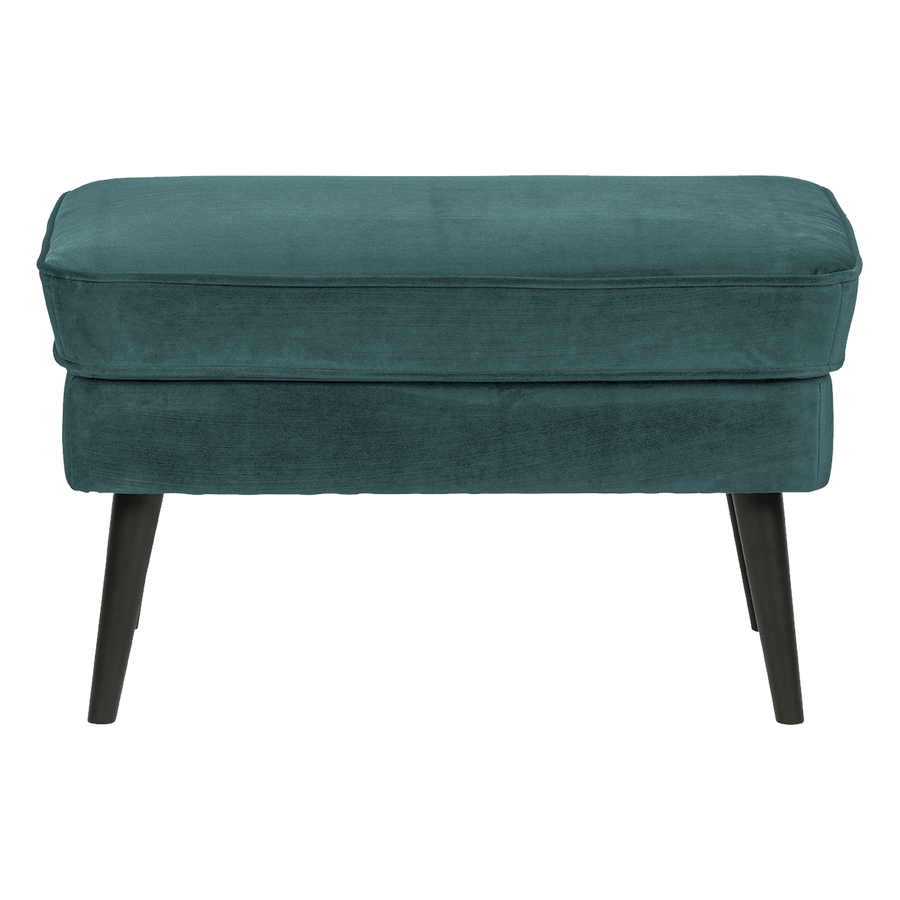 ROCCO HOCKER VELVET GROENBLAUW