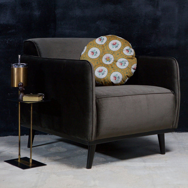 STATEMENT FAUTEUIL MET ARM VELVET WARM GROEN
