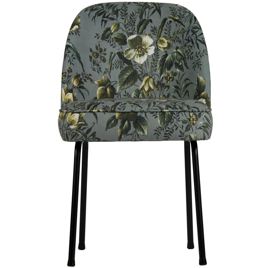 VOGUE EETKAMERSTOEL VELVET POPPY GRIJS (set of 2)
