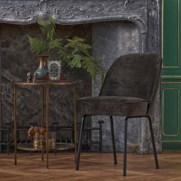 VOGUE EETKAMERSTOEL VELVET DONKERGROEN (set of 2)