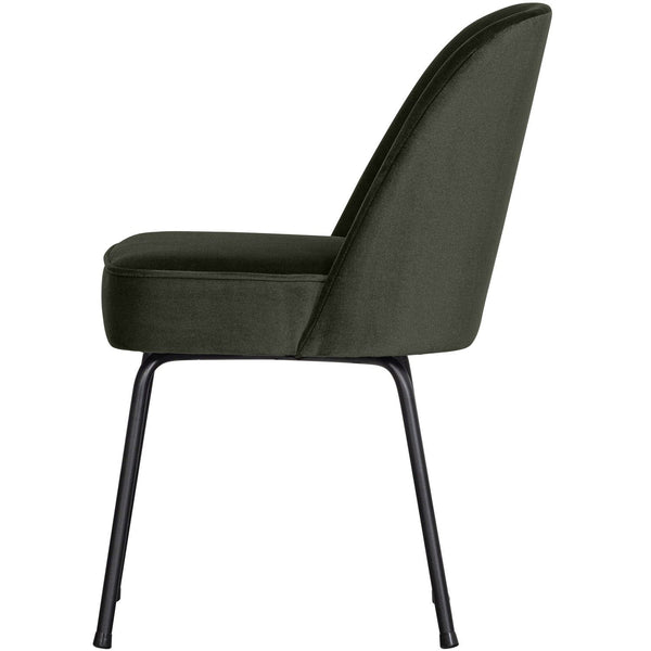 VOGUE EETKAMERSTOEL VELVET DONKERGROEN (set of 2)