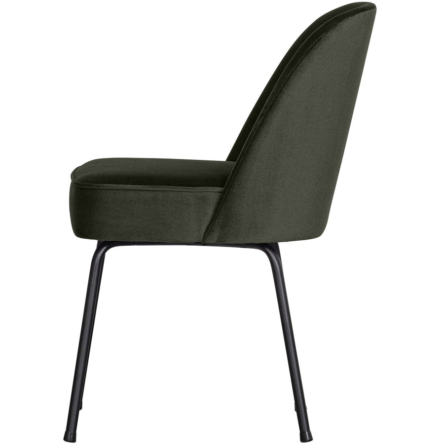 VOGUE EETKAMERSTOEL VELVET DONKERGROEN (set of 2)