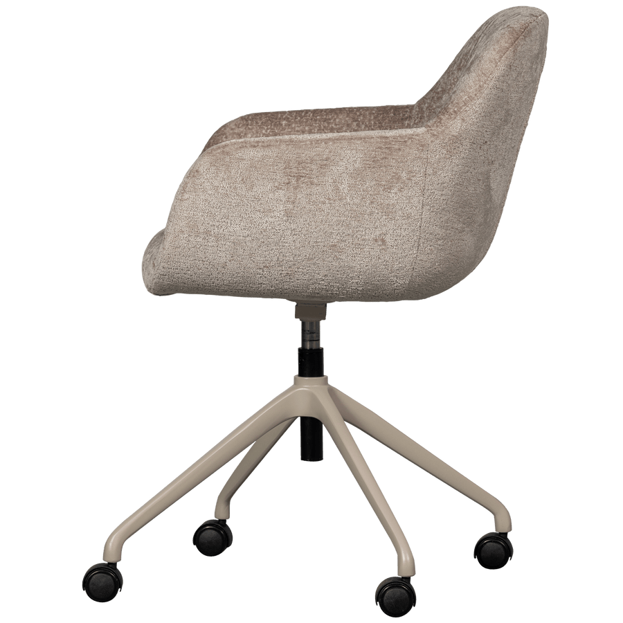 MORROS BUREAUSTOEL CHENILLE TAUPE
