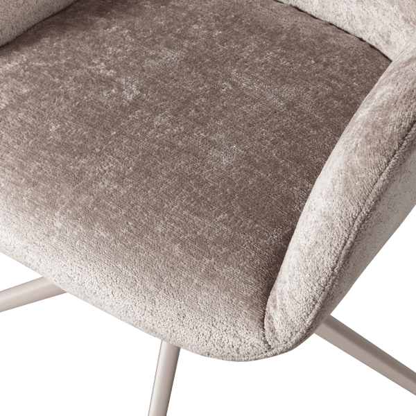 MORROS BUREAUSTOEL CHENILLE TAUPE