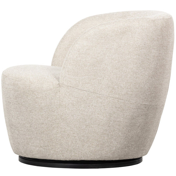 SERRA DRAAIFAUTEUIL GEWEVEN STOF OFF WHITE