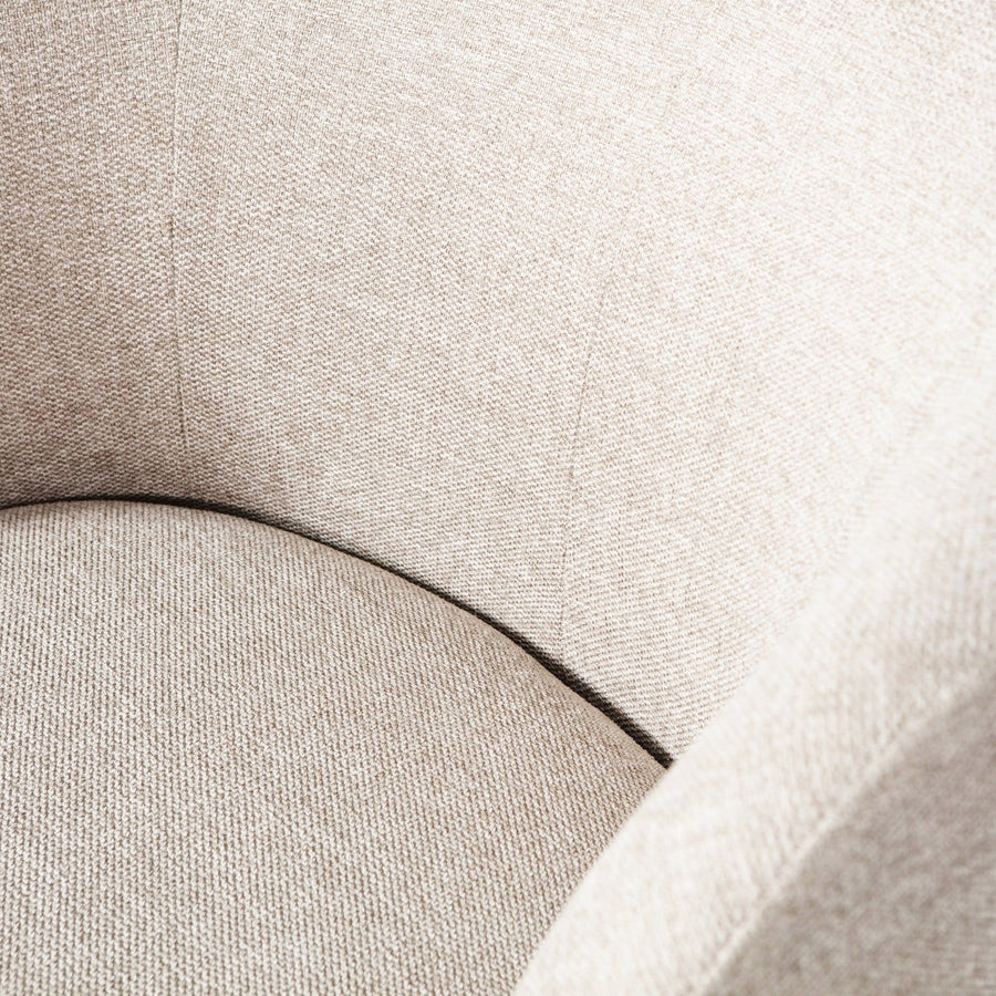 SERRA DRAAIFAUTEUIL GEWEVEN STOF OFF WHITE