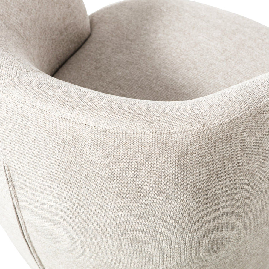 SERRA DRAAIFAUTEUIL GEWEVEN STOF OFF WHITE