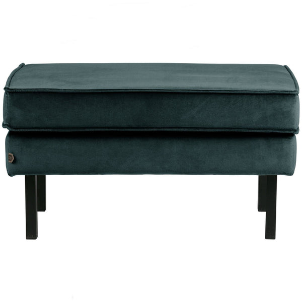 RODEO HOCKER OP POTEN VELVET GROENBLAUW