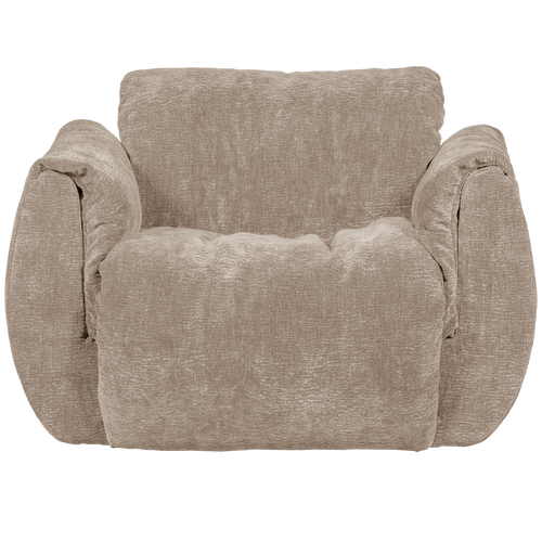 BAGGY DRAAIFAUTEUIL 3D CHENILLE ZAND