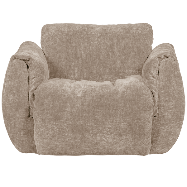 BAGGY DRAAIFAUTEUIL 3D CHENILLE ZAND