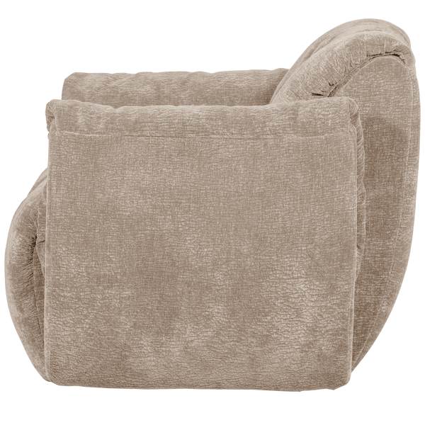 BAGGY DRAAIFAUTEUIL 3D CHENILLE ZAND