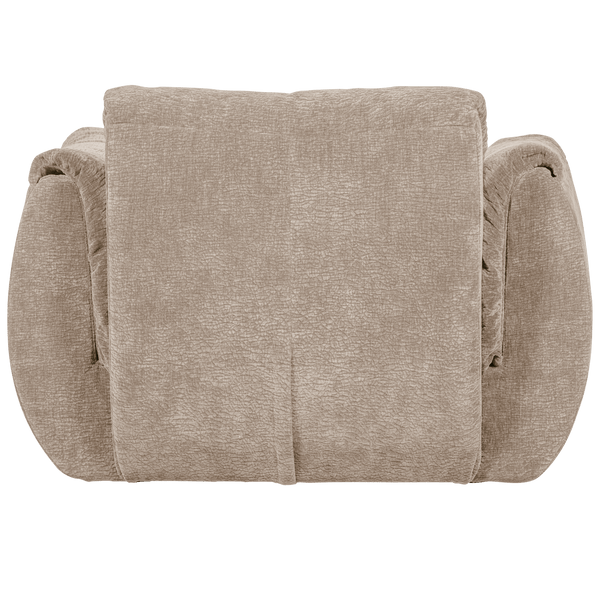 BAGGY DRAAIFAUTEUIL 3D CHENILLE ZAND