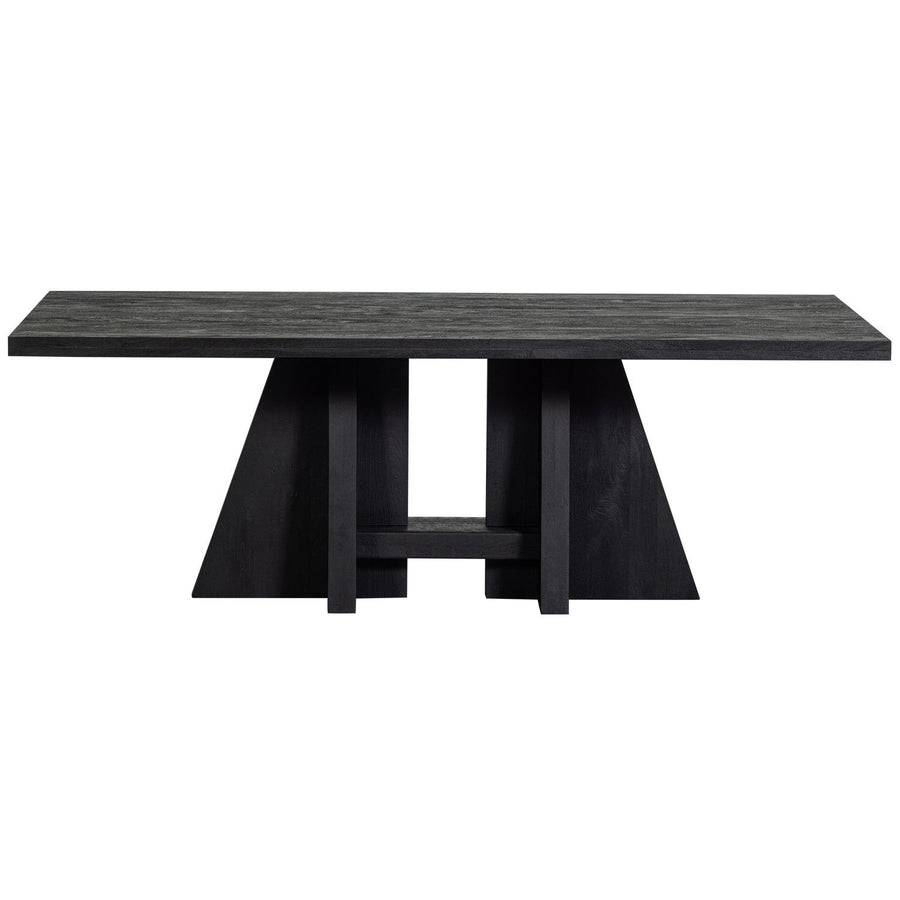 KEAN EETTAFEL MET MIDDENPOOT MANGO ZWART 220X100 CM