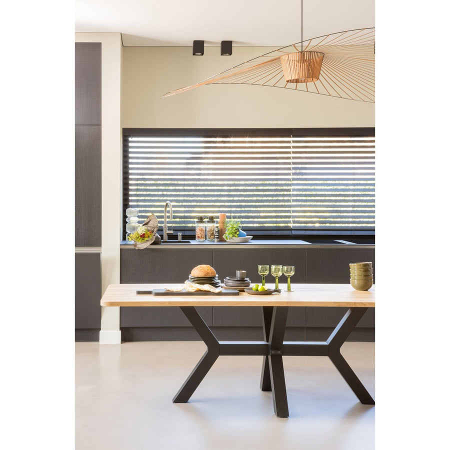 COMBI-TABLO: XL TAFELBLAD EIKEN 240X100 & ZEELAND POOT [fsc]