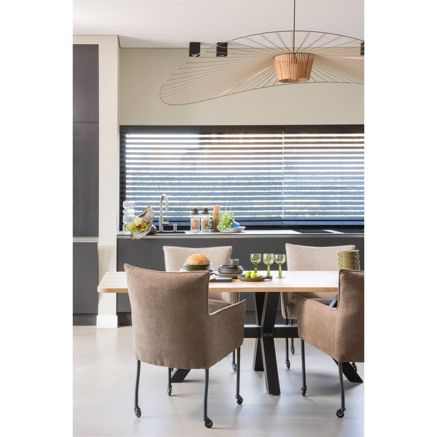 COMBI-TABLO: XL TAFELBLAD EIKEN 240X100 & ZEELAND POOT [fsc]