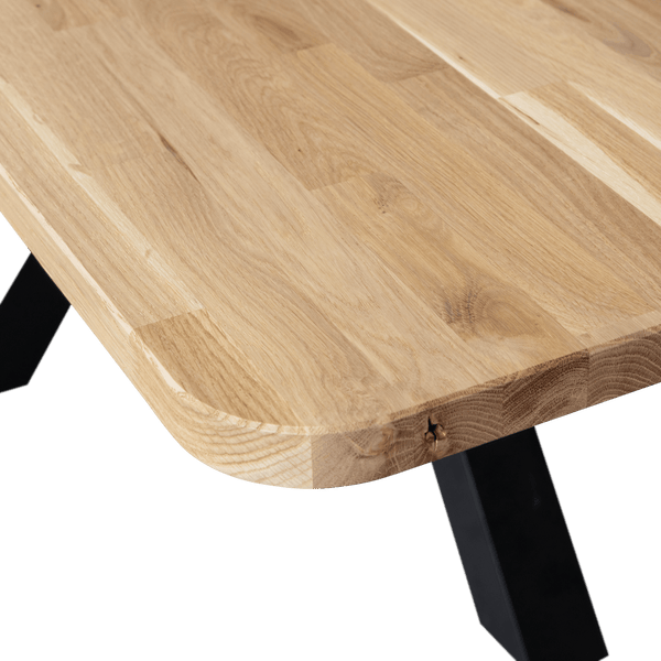 COMBI-TABLO: XL TAFELBLAD EIKEN 240X100 & ZEELAND POOT [fsc]