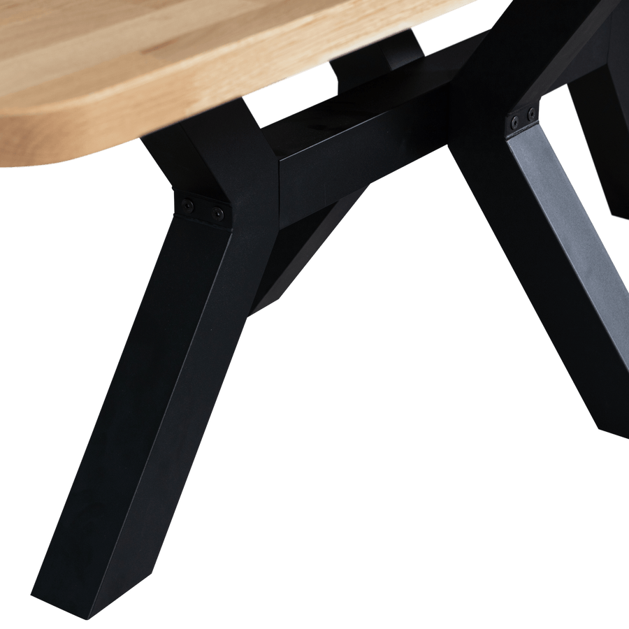 COMBI-TABLO: XL TAFELBLAD EIKEN 240X100 & ZEELAND POOT [fsc]