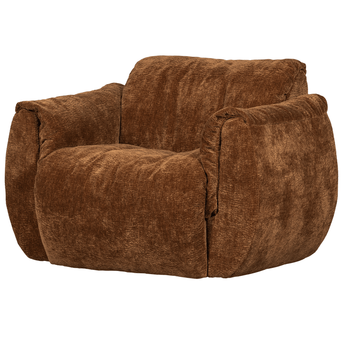 BAGGY DRAAIFAUTEUIL 3D CHENILLE MIDDENBRUIN