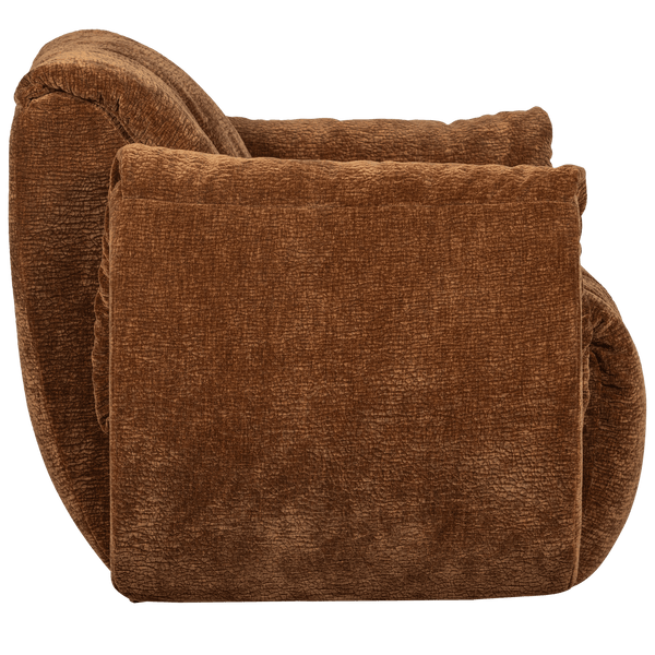 BAGGY DRAAIFAUTEUIL 3D CHENILLE MIDDENBRUIN
