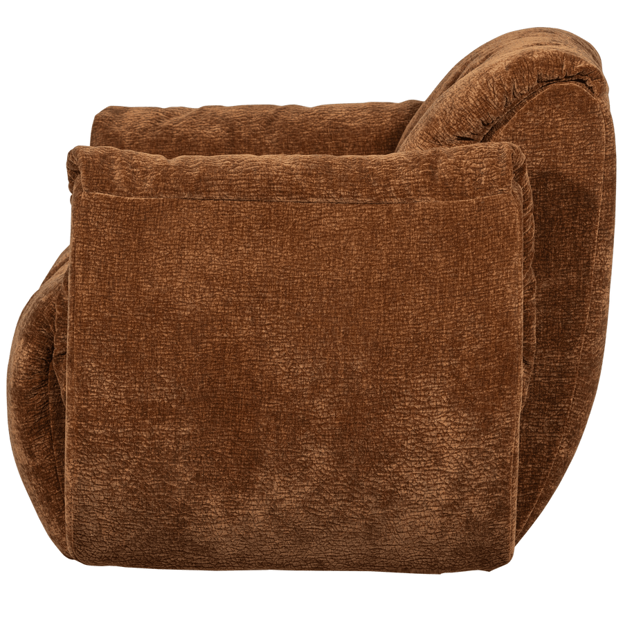 BAGGY DRAAIFAUTEUIL 3D CHENILLE MIDDENBRUIN