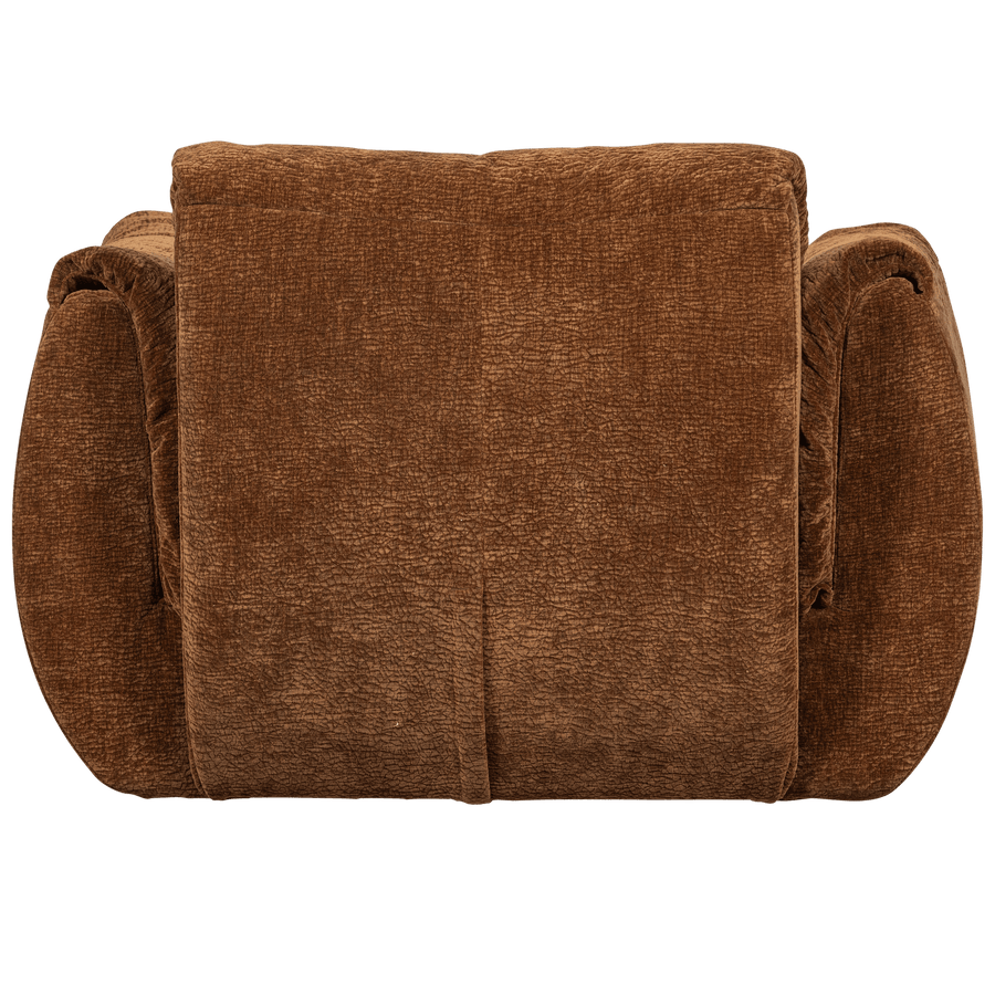 BAGGY DRAAIFAUTEUIL 3D CHENILLE MIDDENBRUIN
