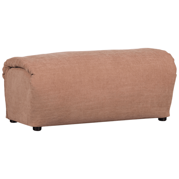 BAGGY HOCKER GEWEVEN CHENILLE OUD ROZE