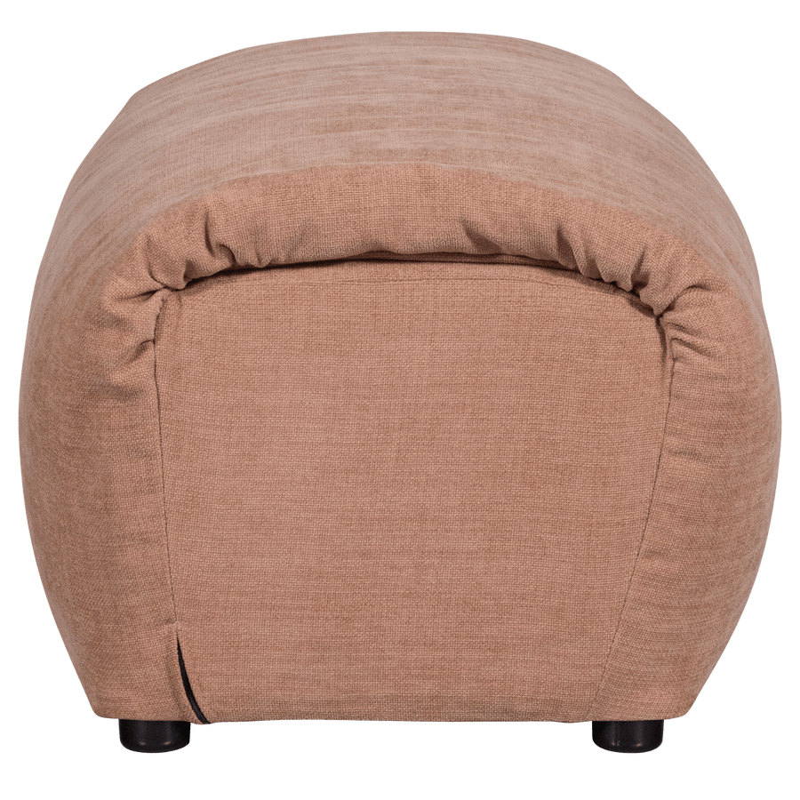 BAGGY HOCKER GEWEVEN CHENILLE OUD ROZE
