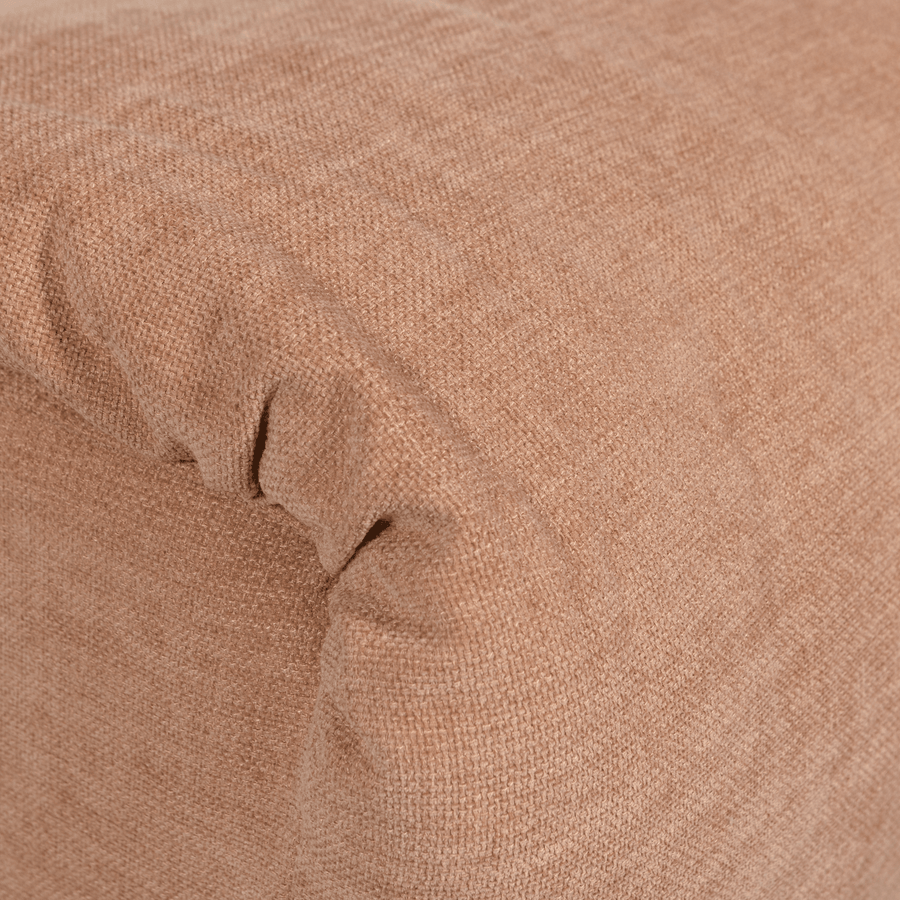 BAGGY HOCKER GEWEVEN CHENILLE OUD ROZE