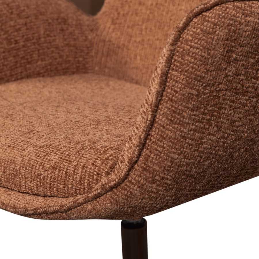 MARTEN IN HOOGTE VERSTELBARE FAUTEUIL ORANJE