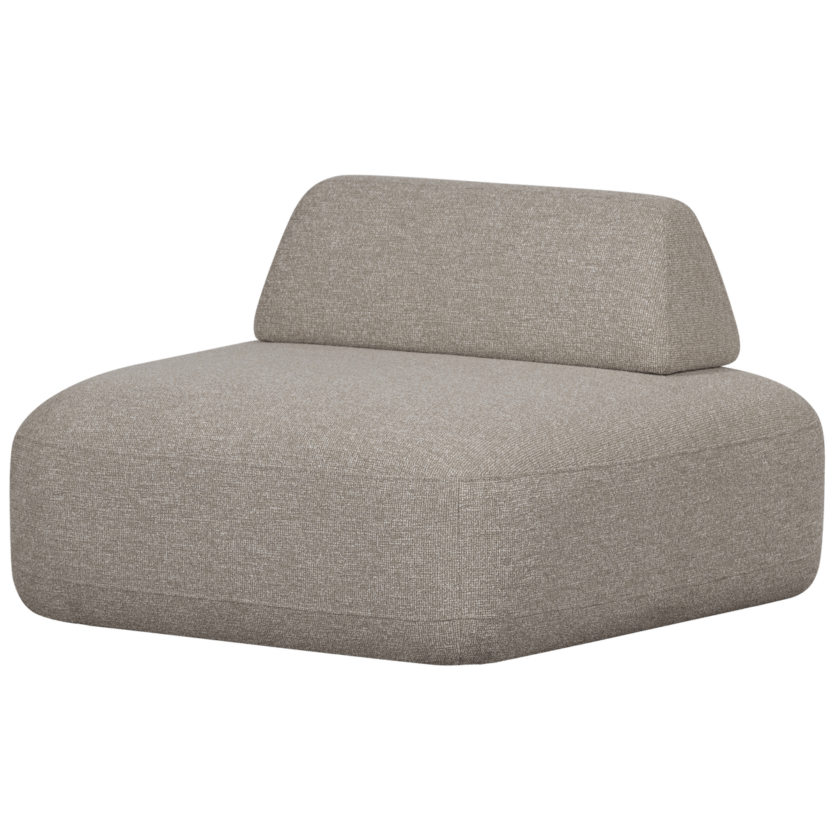 STERCK FAUTEUIL MET VERPLAATSBARE RUGLEUNING BOUCLE NATUREL