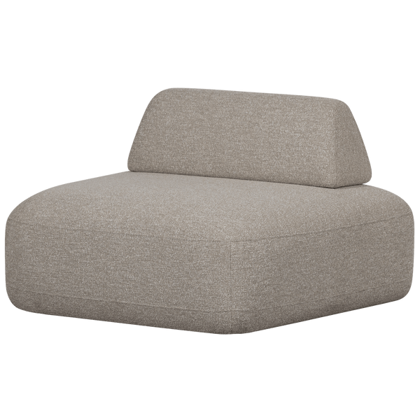 STERCK FAUTEUIL MET VERPLAATSBARE RUGLEUNING BOUCLE NATUREL