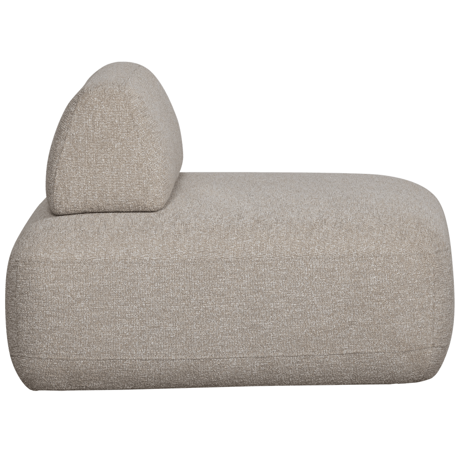 STERCK FAUTEUIL MET VERPLAATSBARE RUGLEUNING BOUCLE NATUREL