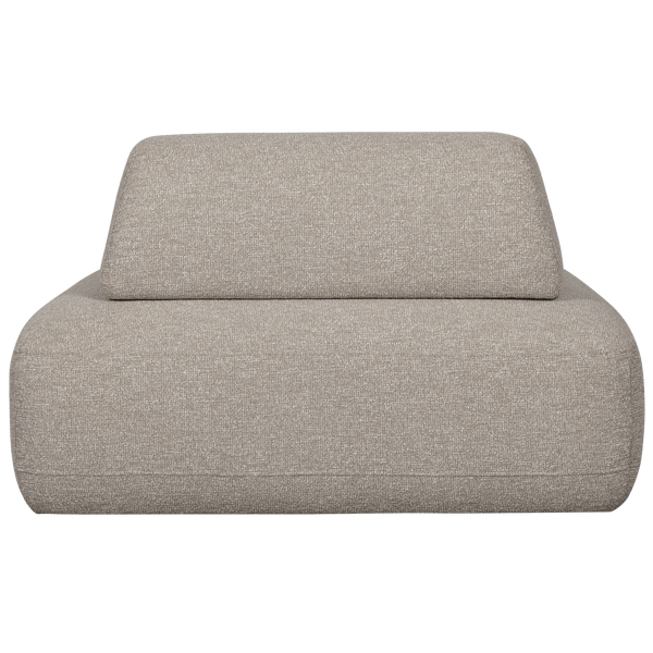 STERCK FAUTEUIL MET VERPLAATSBARE RUGLEUNING BOUCLE NATUREL