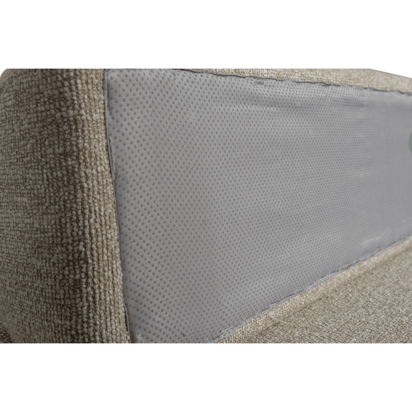 STERCK FAUTEUIL MET VERPLAATSBARE RUGLEUNING BOUCLE NATUREL