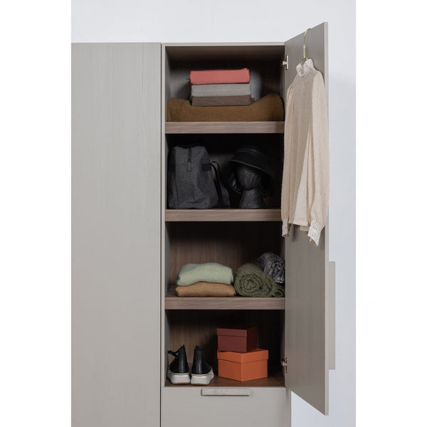 RENS 1-DEURS LEGKAST GREEP LANG NOTEN/PEBBLE GREY [fsc]