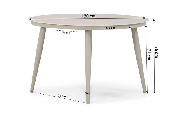 Diningset Coco Sevilla/Coco Vienna 120 cm