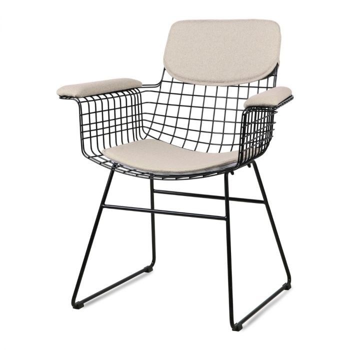 Wire armchair comfort kit sand