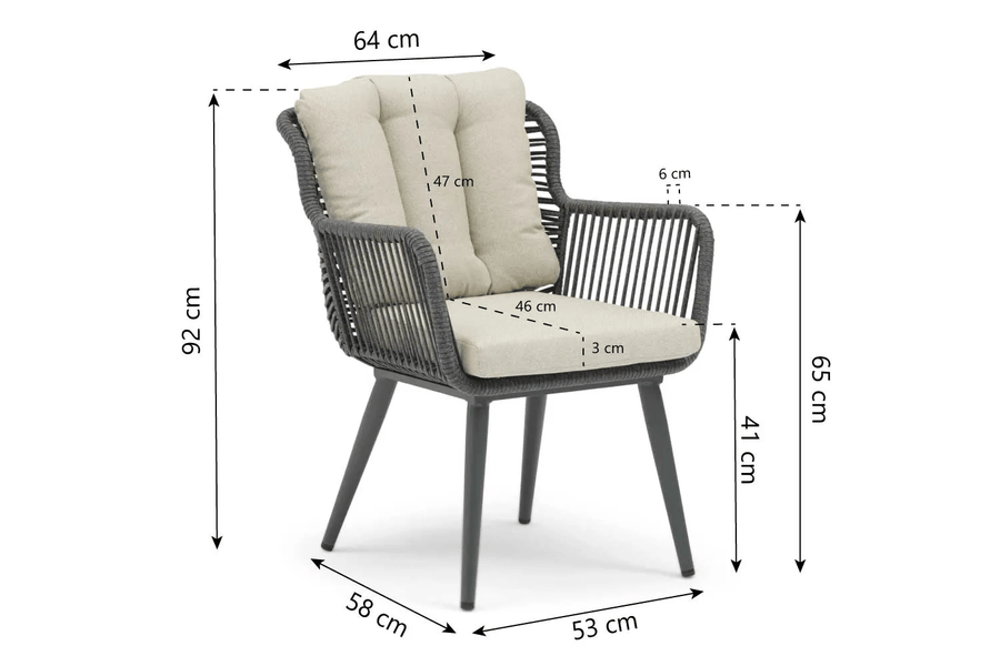 Diningset Coco Custa/Sentis 240 cm