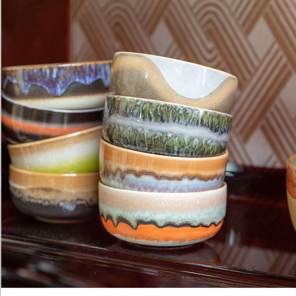 70s ceramics: dessert bowl, fern
