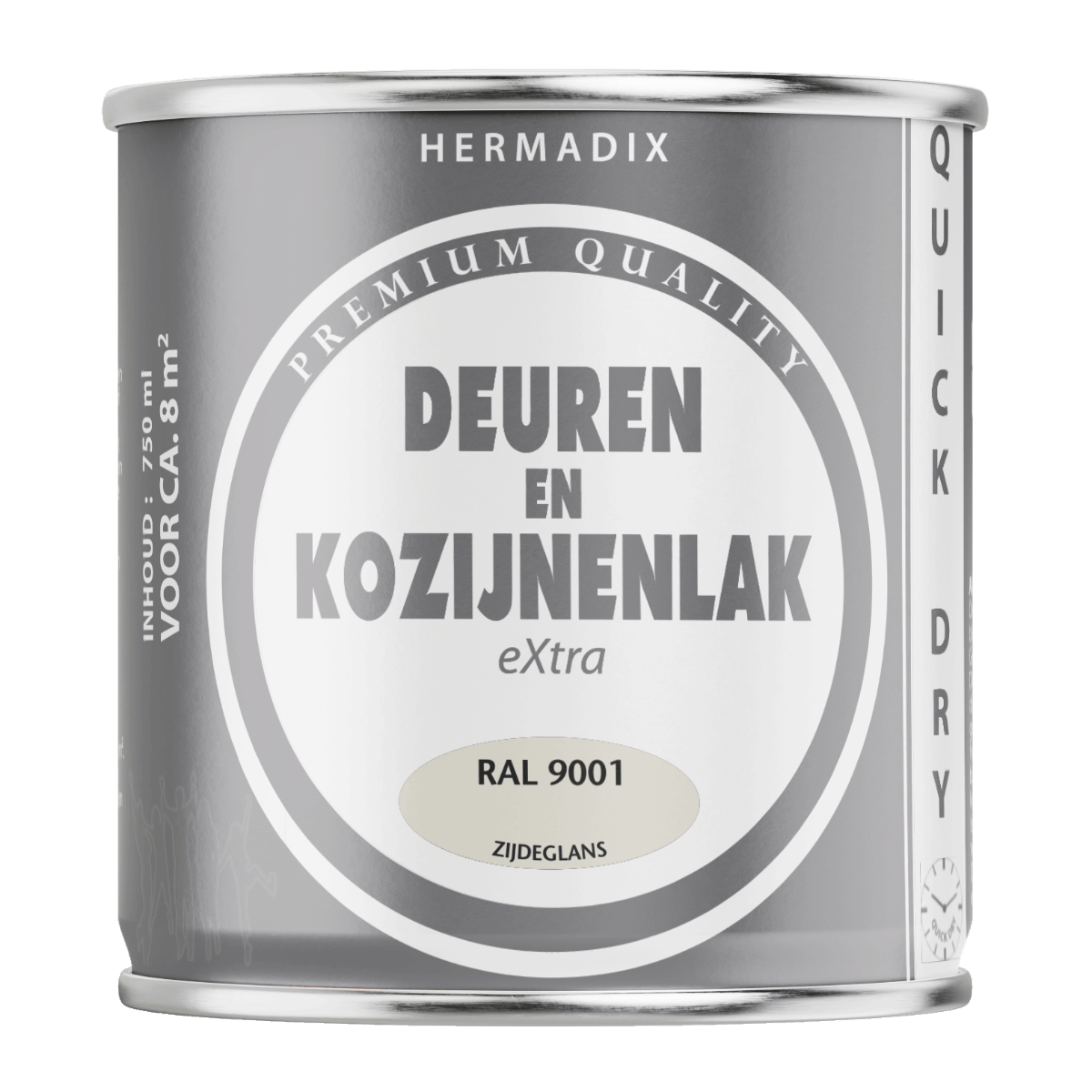 Hermadix deur en kozijnenlak ral9001 750 zijdeglans