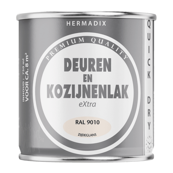 Hermadix deur en kozijnenlak ral9010 750 zijdeglans