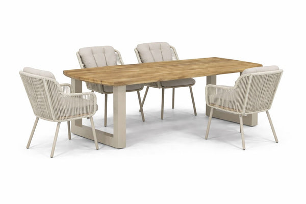 Diningset Santika Nanda/Falcon-Talai 180 cm