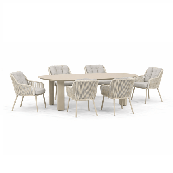 Diningset Santika Nanda/Coco Weave 240 cm
