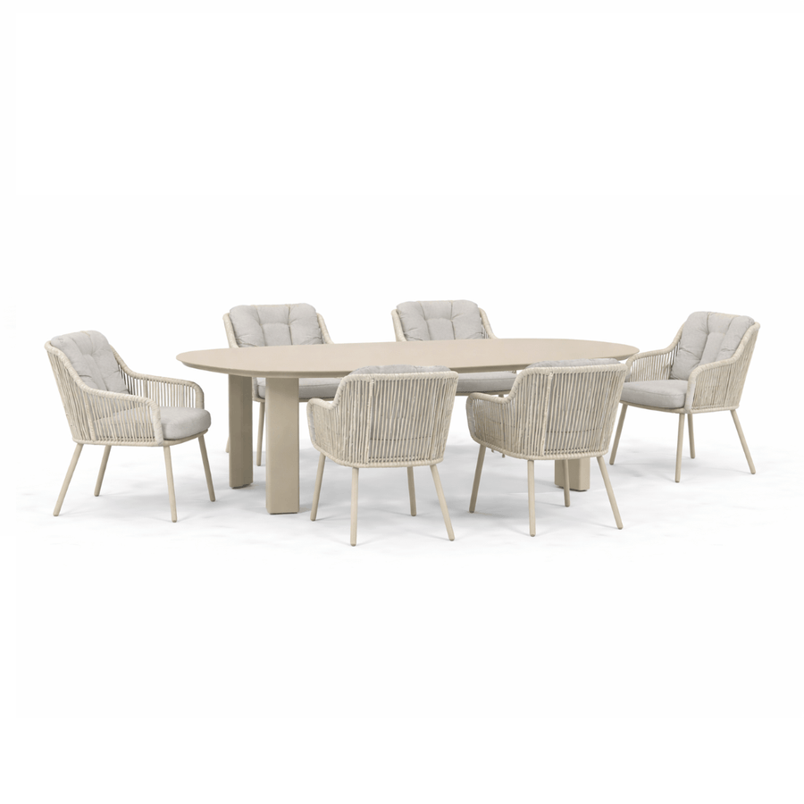 Diningset Santika Nanda/Coco Weave 240 cm