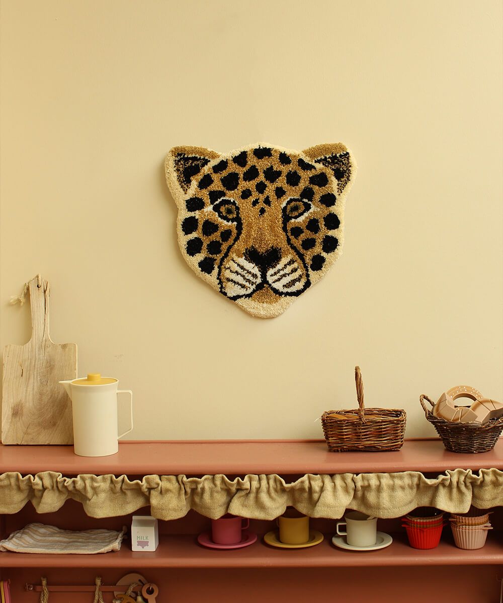 Loony Leopard Head Rug – Boer Staphorst